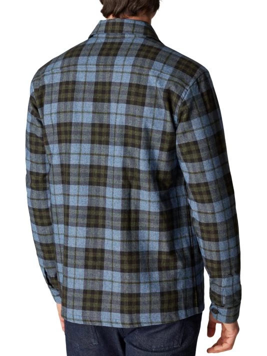 Eton Plaid Cotton-Blend Shirt Jacket For Men - Image 3