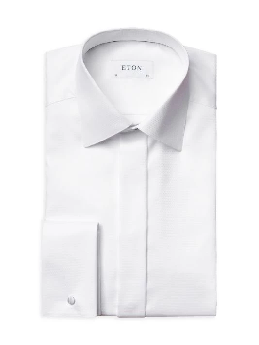Eton Contemporary Fit Diamond Weave Formal Shirt For Men