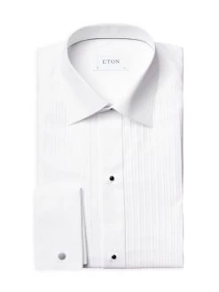 Eton Contemporary-Fit Pleated Bib Dress Shirt For Men